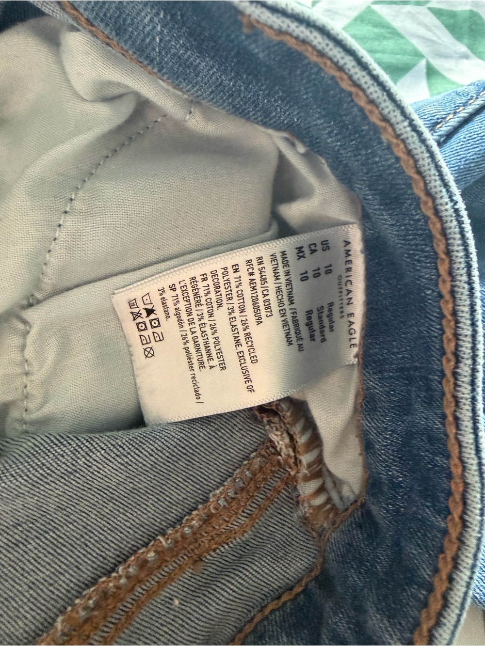 American Eagle Outfitters Women's Light Blue Denim Jeans